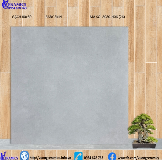 GẠCH BABY SKIN 80x80