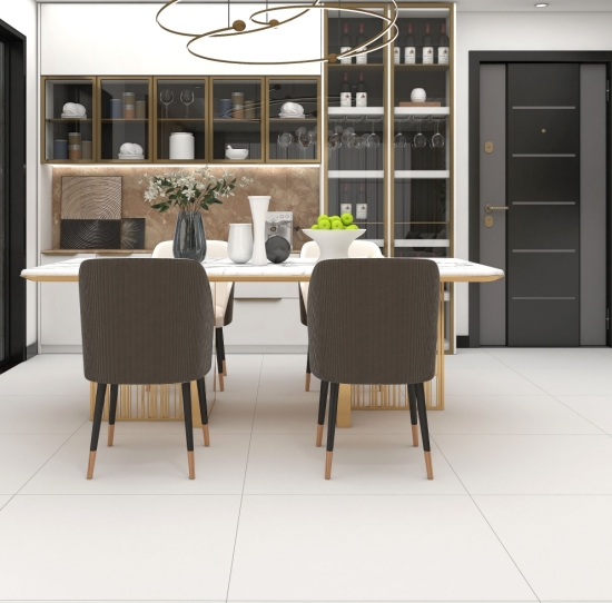 GẠCH 80x80 JH00  | TRẮNG TRƠN MỜ 