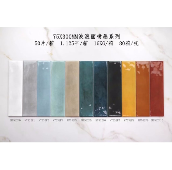 GẠCH SUBWAY RIPPLE 75x300 | 68x280