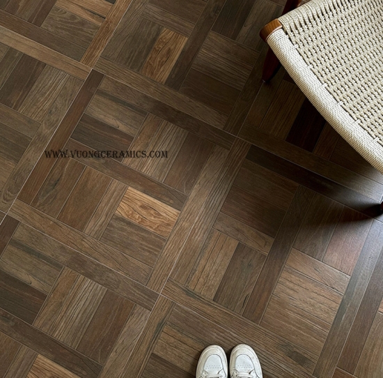 GẠCH GIẢ GỖ PHONG CÁCH RUSTIC 