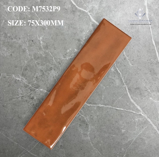 GẠCH THẺ 75x300 BÓNG GỢN M7532P9