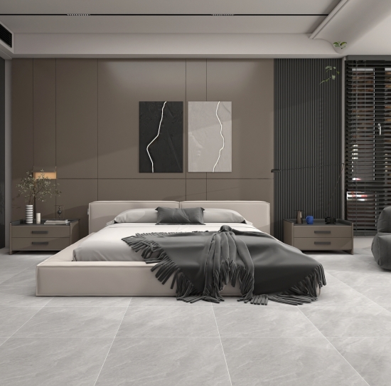 GẠCH 60x60 BSK66002 | XÁM VÂN ĐÁ MỜ MỊN