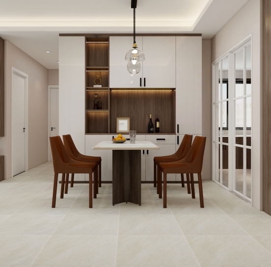 GẠCH 60x60 BSK66003 | KEM VÂN ĐÁ MỜ MỊN