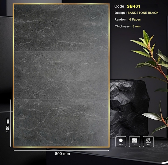 GẠCH VÂN ĐÁ SB 401-SAND STONE BLACK