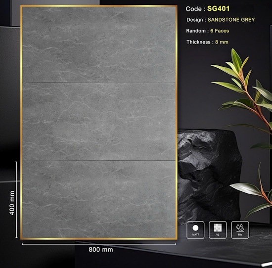 GẠCH VÂN ĐÁ SG 401 | SAND STONE GREY