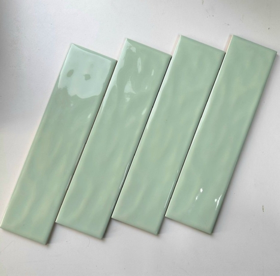 GẠCH THẺ 75x300 BÓNG GỢN XANH MINT