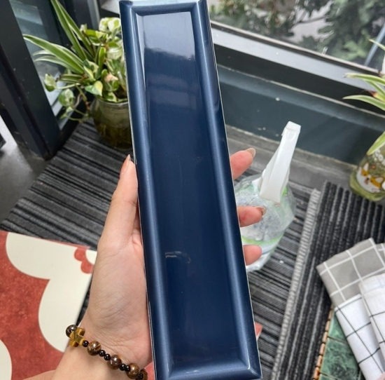 GẠCH THẺ 68X280 LÕM CẠNH MÀU XANH DƯƠNG