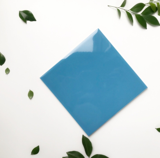 GẠCH THẺ 15x15 BÓNG PHẲNG MÀU XANH DƯƠNG