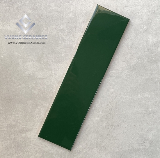  GẠCH THẺ 75x300 BÓNG PHẲNG XANH LÁ ĐẬM 