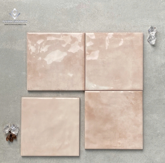 GẠCH THẺ 12x12 HỒNG NHẠT