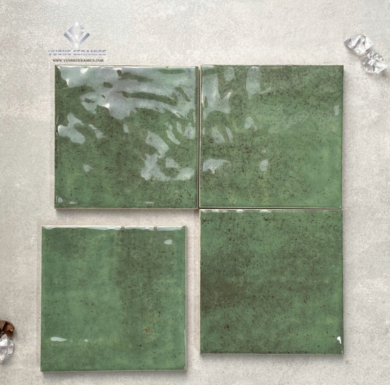 GẠCH THẺ 12x12 XANH RÊU 121201