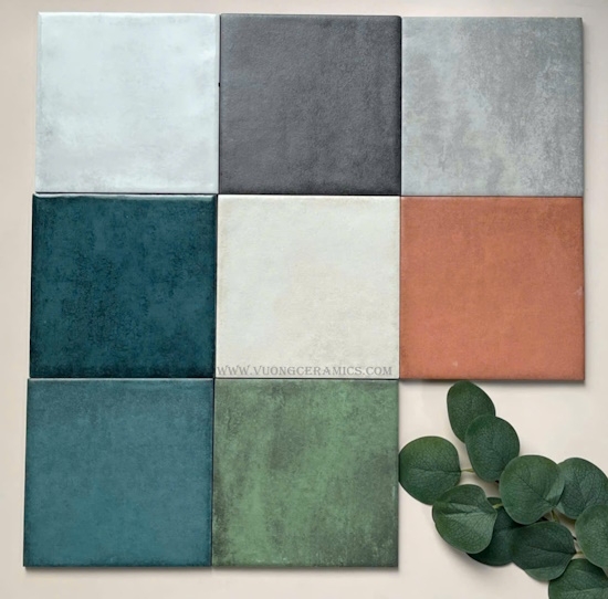 GẠCH THẺ PORCELAIN 15x15cm | 150x150mm 